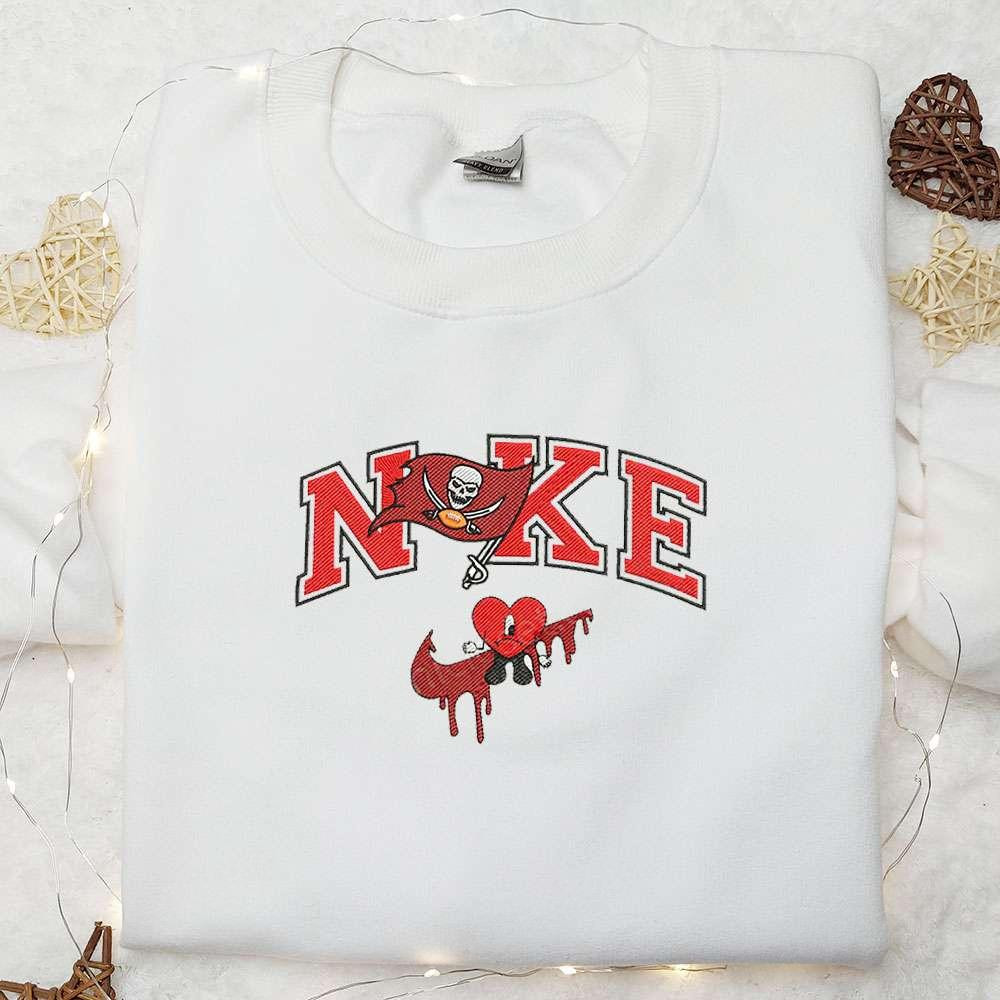Tampa Bay Buccaneers Bad Bunny x Nike Embroidered Shirt NFL Sports Embroidered Hoodie Best Gift Idea