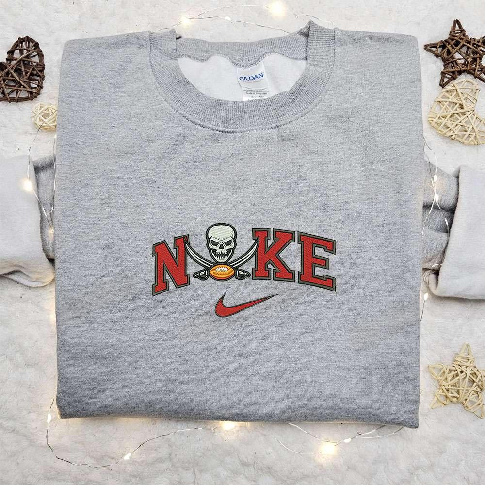 Tampa Bay Buccaneers Embroidered Shirt NFL Sports Embroidered Hoodie Best Fandom Gift Idea