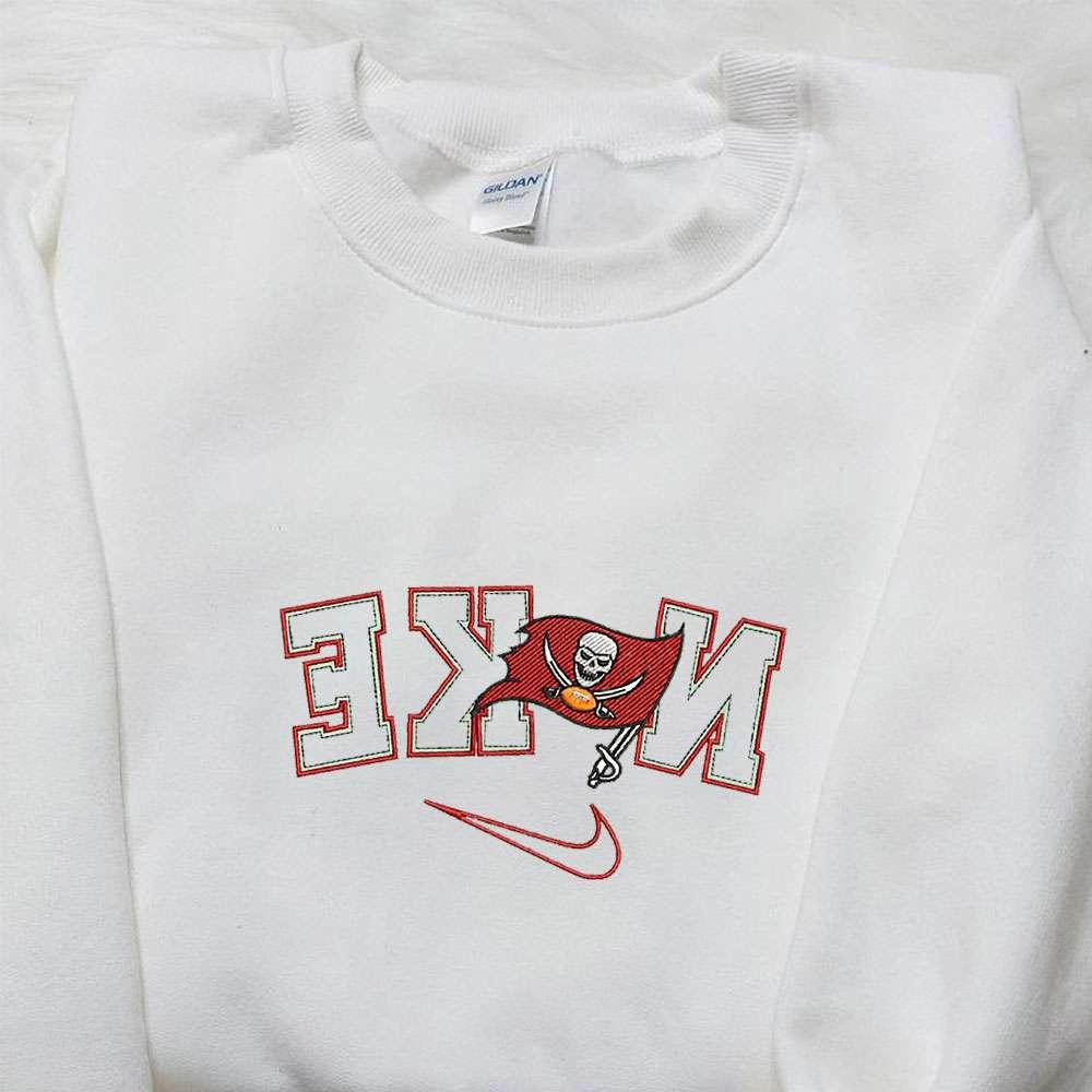 Tampa Bay Buccaneers x Nike Reverse Embroidered Shirt NFL Sports Embroidered Hoodie Best Fandom Gift Ideas