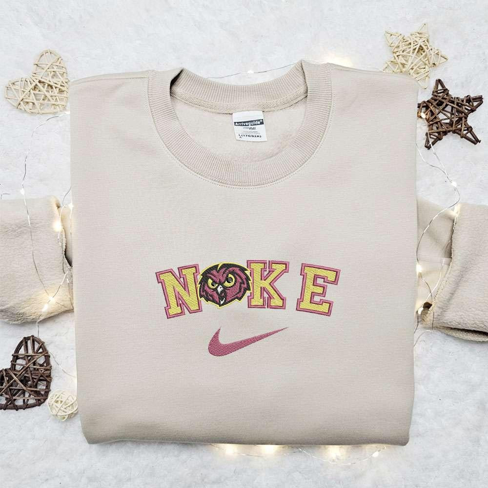 Temple Owls x Nike Embroidered Shirt NCAA Sports Embroidered Hoodie Best Gift Idea