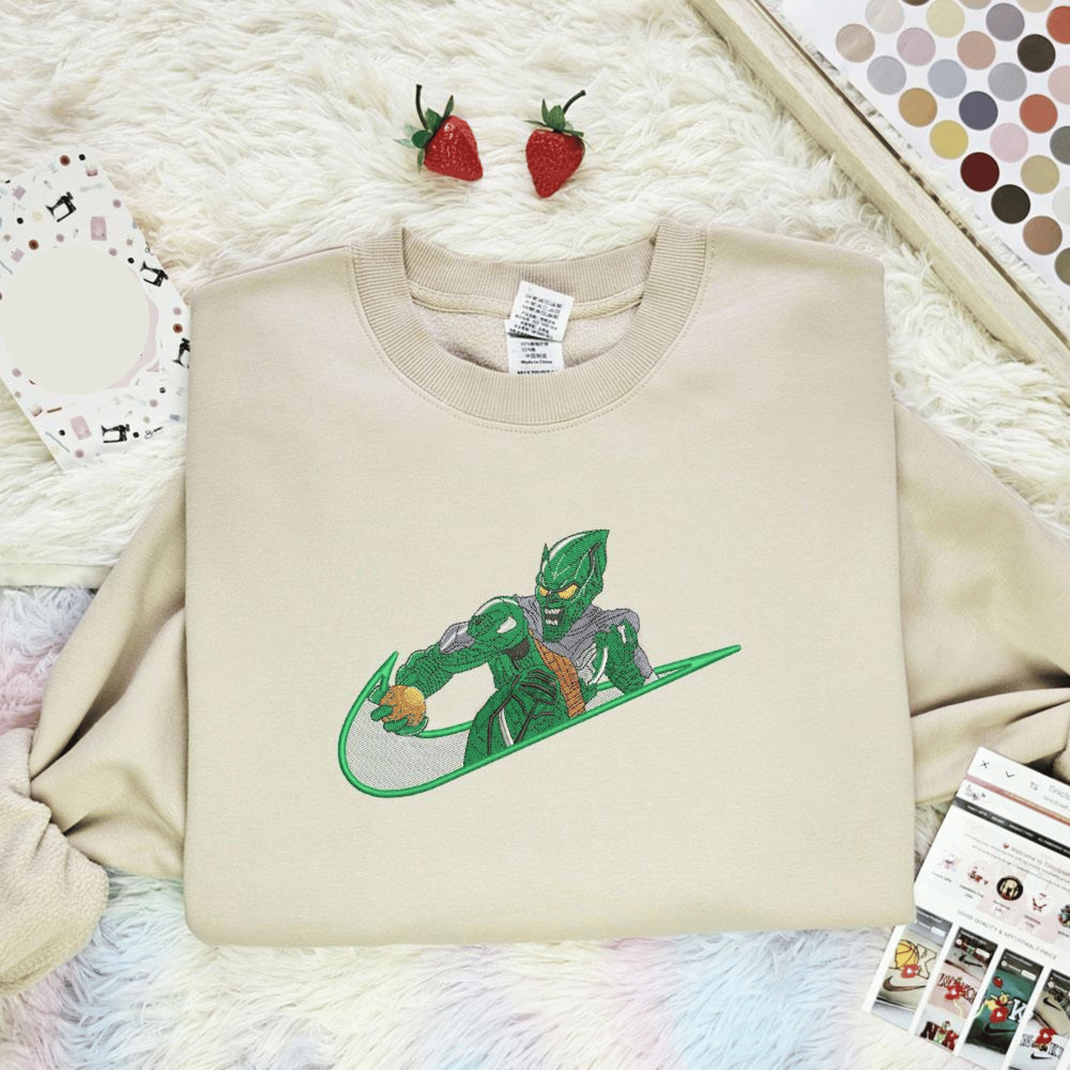 The Green Goblin Marvel Movie Characters Embroidered Shirt, Best Gift For Fans