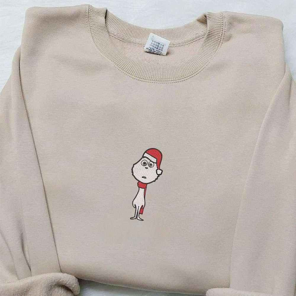The Little Grinch Embroidered Sweatshirt Movie Merry Christmas Embroidered Shirt Best Christmas Day Gift Ideas