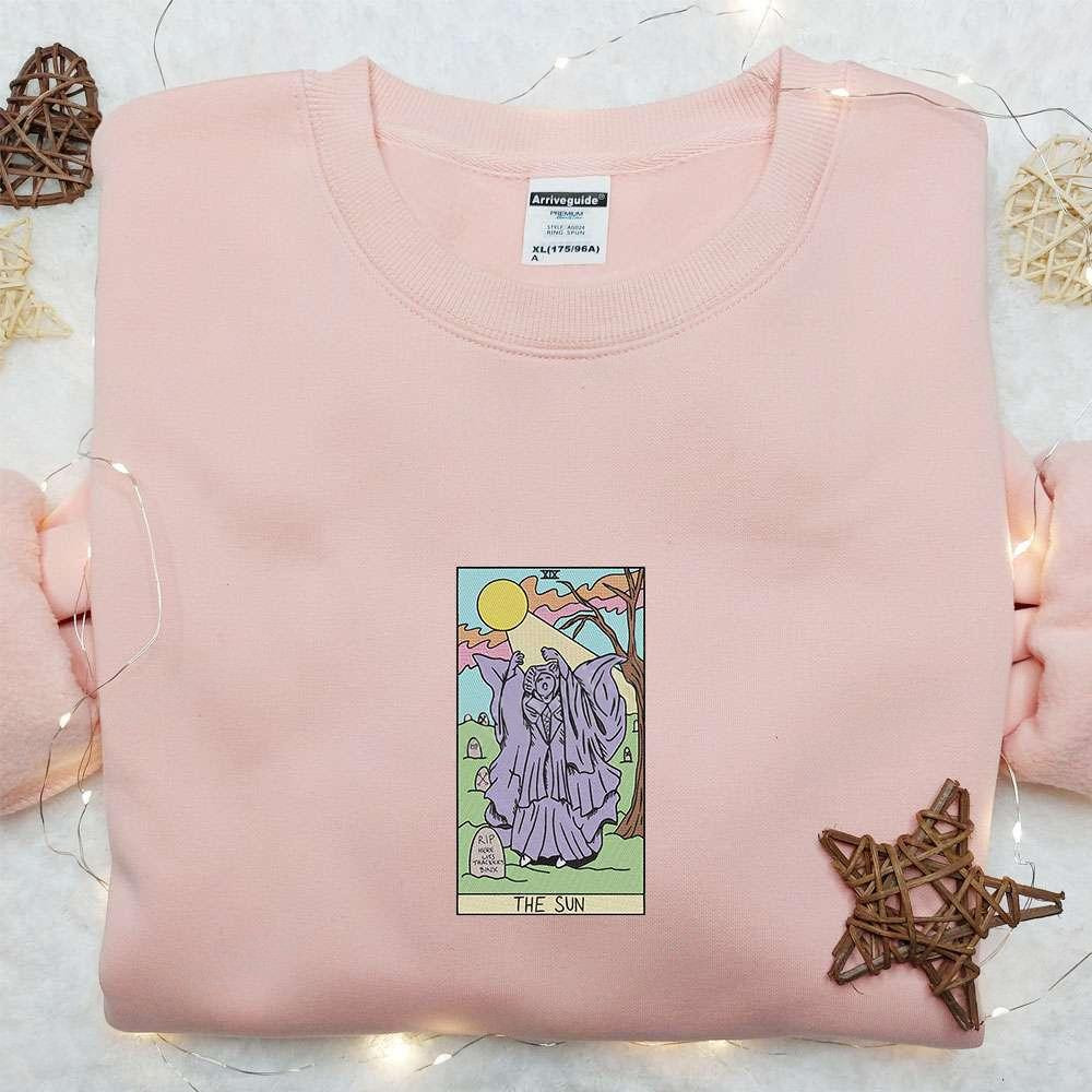The Sun Tarot Hocus Pocus Embroidered Shirt Custom Embroidered Hoodie Best Gift Ideas For Family