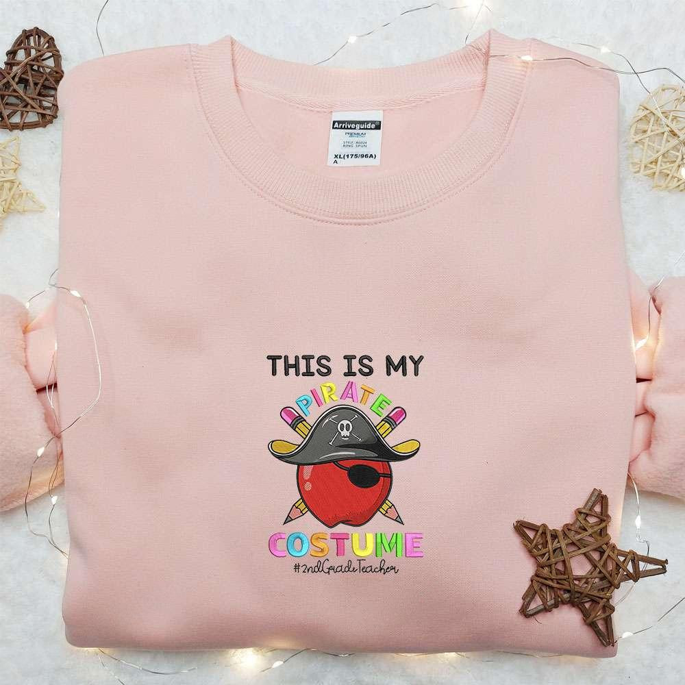 This Is My Pirate Costume Embroidered Sweatshirt Halloween Embroidered Hoodie Best Halloween Gift Ideas