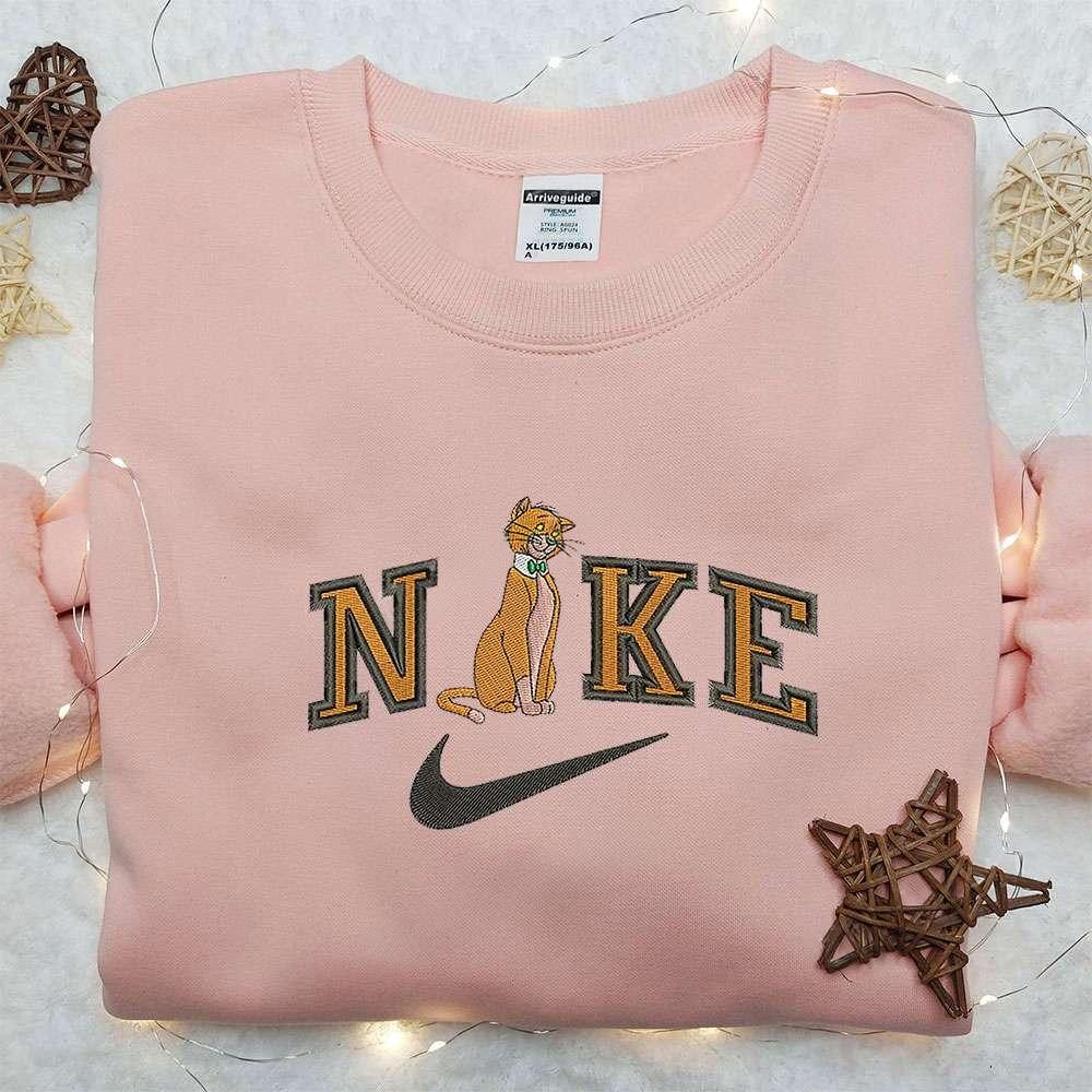 Thomas OMalley x Nike Embroidered Sweatshirt The Aristocats Disney Embroidered Shirt Nike Inspired Embroidered Shirt