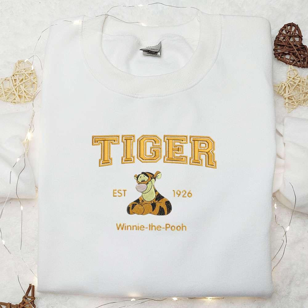 Tigger Est 96 Disney Characters Embroidered Shirt Inspired Movie Shirt Best Gift Idea For Family