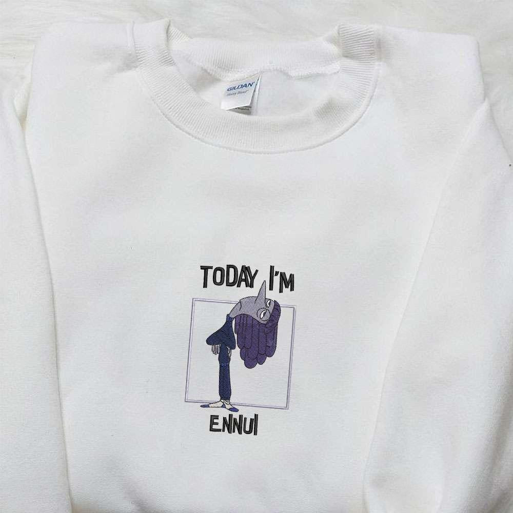 Today Im Ennui Inside Out Box Team Embroidered Shirt Inspired Movie Shirt Best Gift Idea For Family