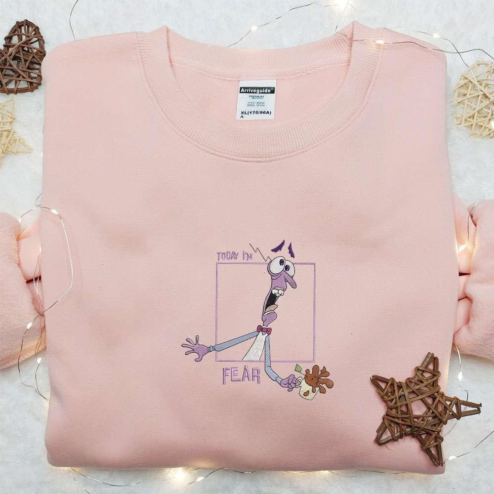 Today Im Fear Inside Out Box Team Embroidered Shirt  Inspired Movie Shirt Best Gift Idea For Family