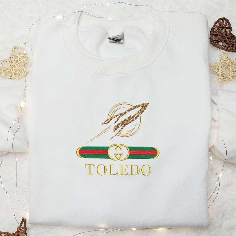 Toledo Rockets x Gucci Embroidered Shirt NCAA Sports Embroidered Hoodie Best Gift Idea