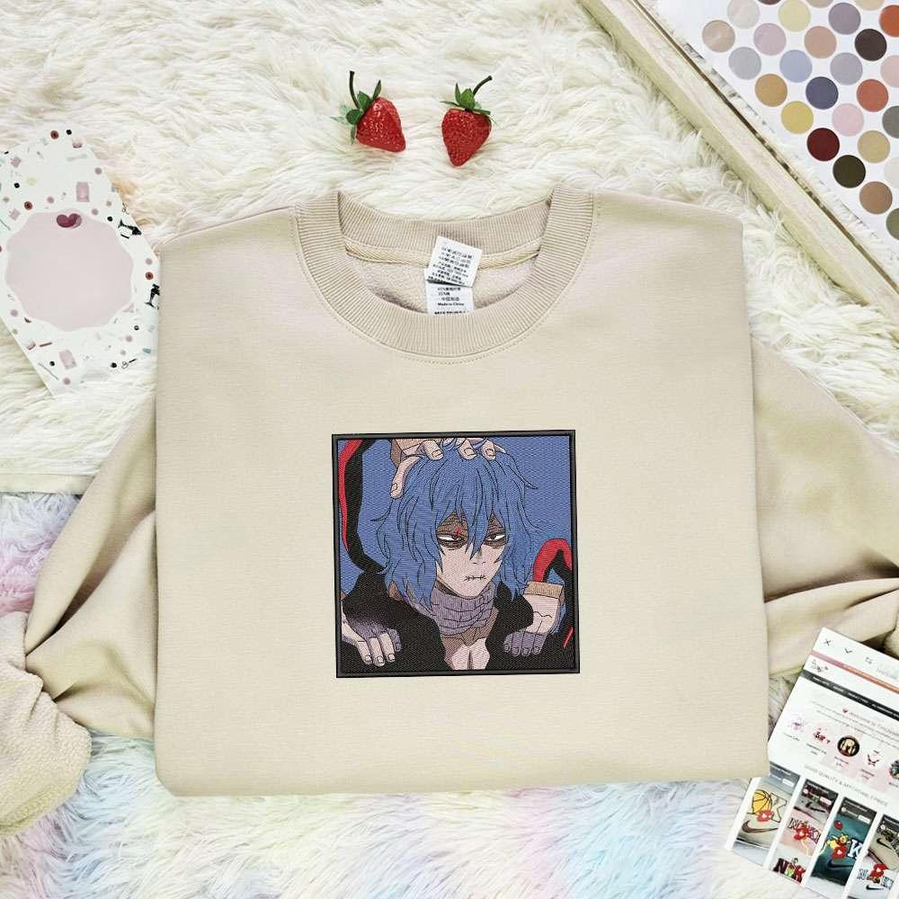 Tomura Shigaraki My Hero Academia Anime Embroidered Shirt , Anime Embroidered T-shirt Sweatshirt Hoodie, Inspired Anime Movie, Best Gift for Anime Fans