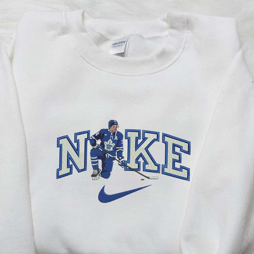 Toronto Maple Leafs Hockey Player x Nike Embroidered Shirt NHL Embroidered Shirt Custom Nike Embroidered Shirt