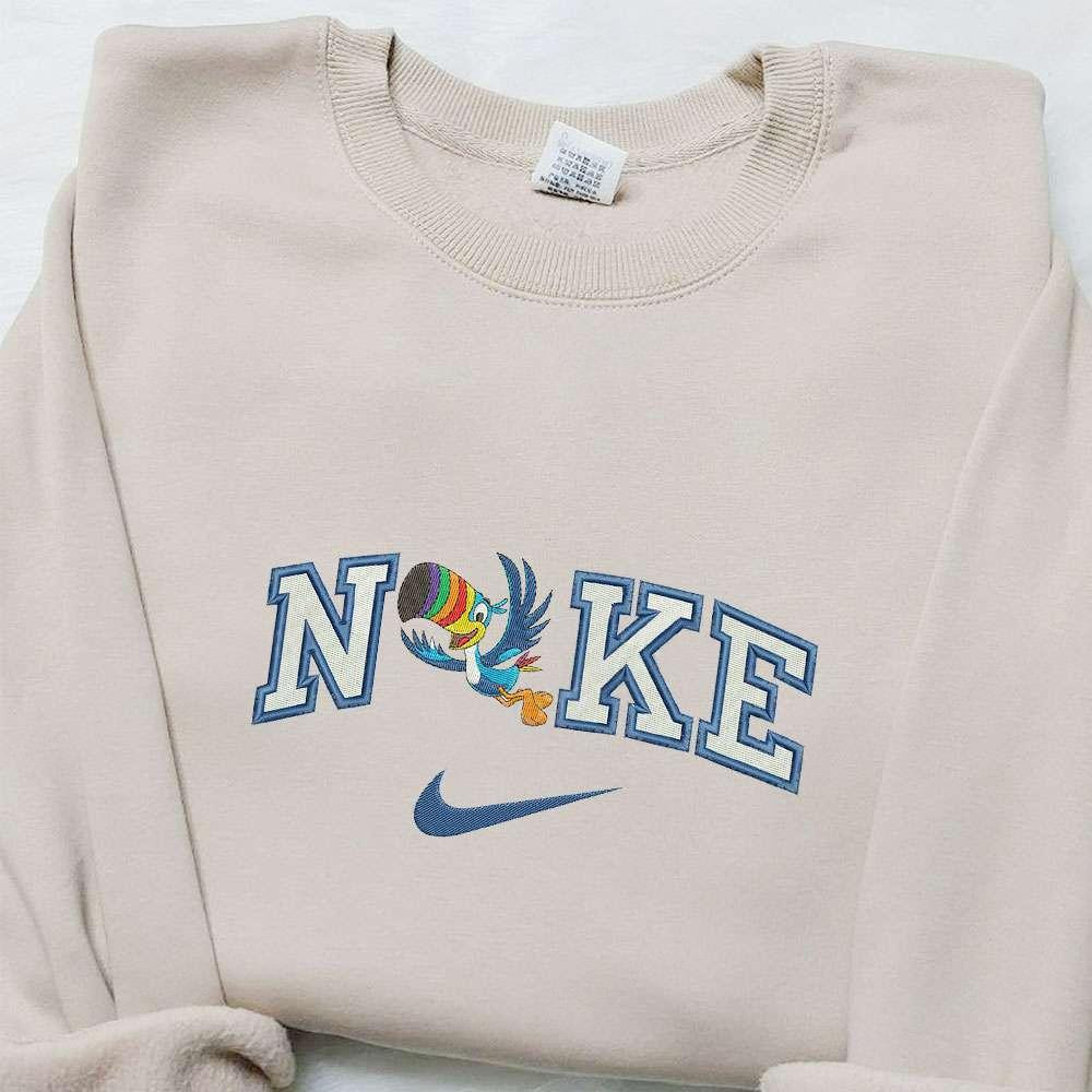 Toucan Sam x Nike Cartoon Embroidered Shirt Disney Characters Embroidered T shirt Best Gift Ideas for Family