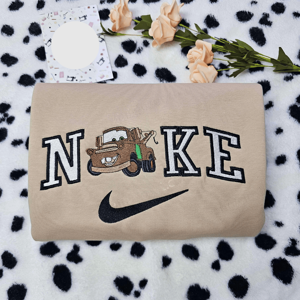 Tow Mater Cars Disney Characters Embroidered Shirt