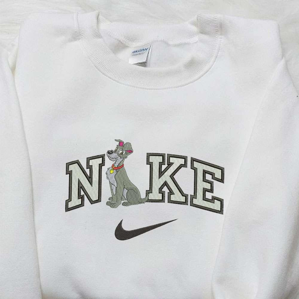 Tramp x Nike Embroidered Hoodie Lady and the Tramp Embroidered Shirt Nike Inspired Embroidered Shirt