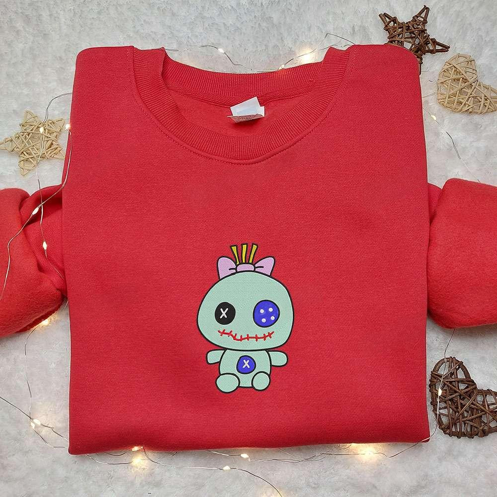 Trapos Lilo And Stitch Embroidered Sweatshirt Disney Cartoon Embroidered Hoodie Best Halloween Gift Ideas