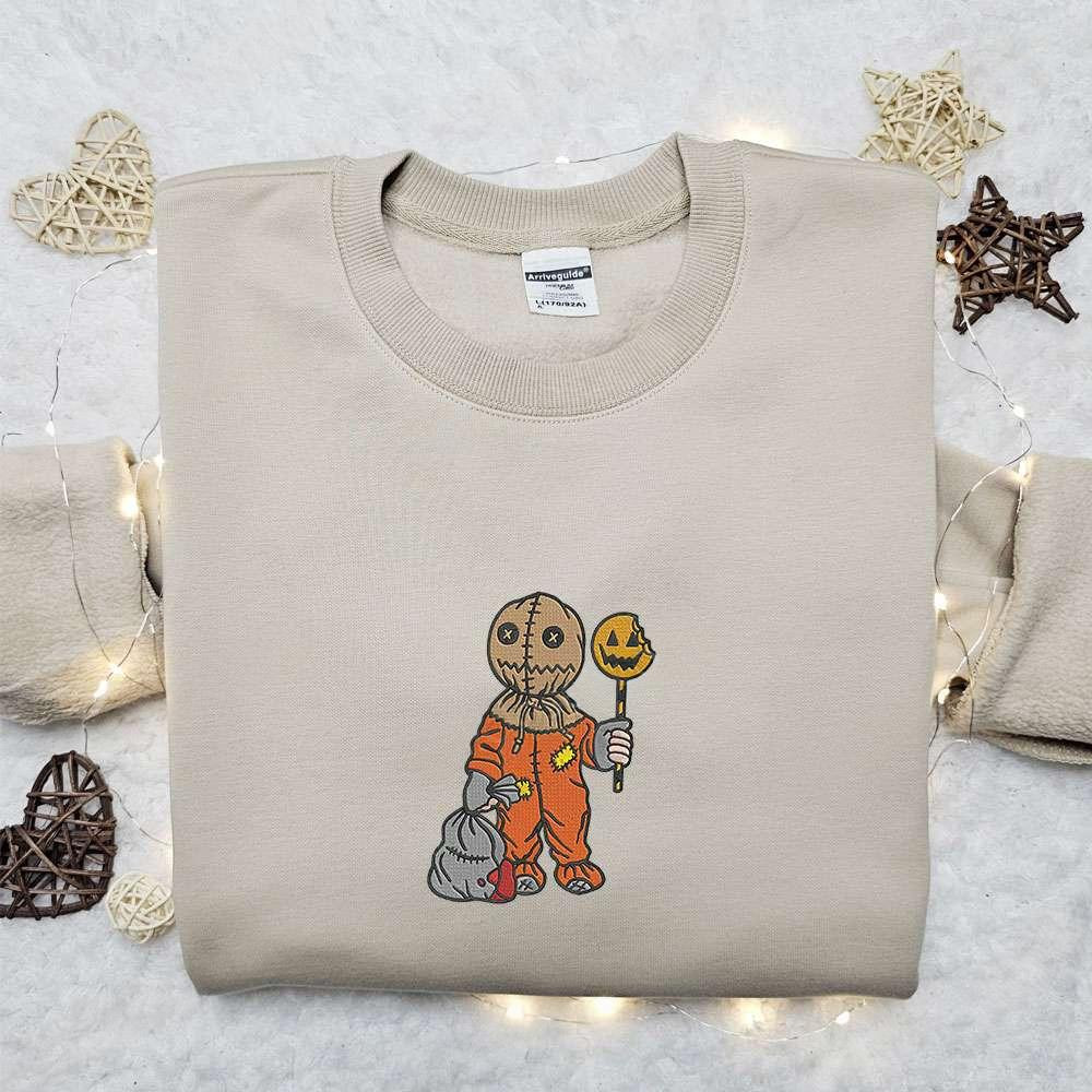 Trick Or Treat Sam Embroidered Shirt Horror Movie Embroidered Hoodie Best Gifts For Family
