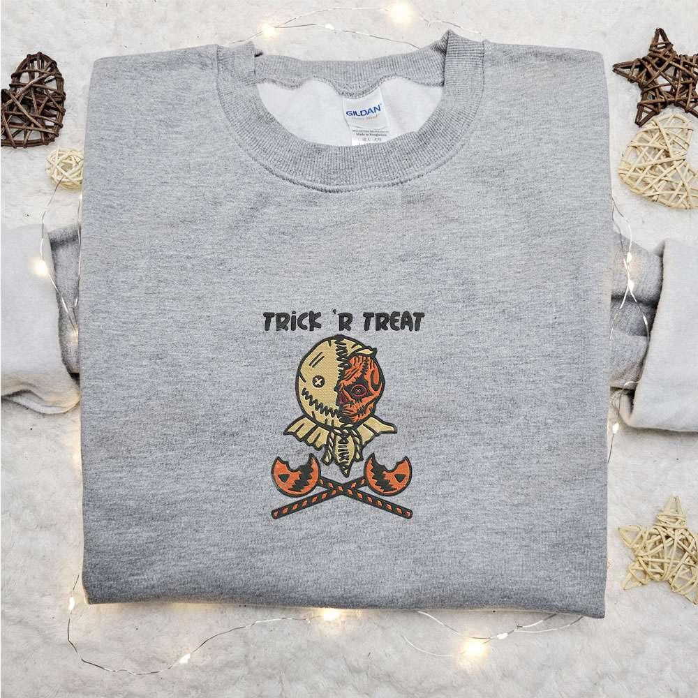 Trick R Treat Sam Embroidered Shirt Horror Movie Embroidered Hoodie Best Halloween Gift Ideas