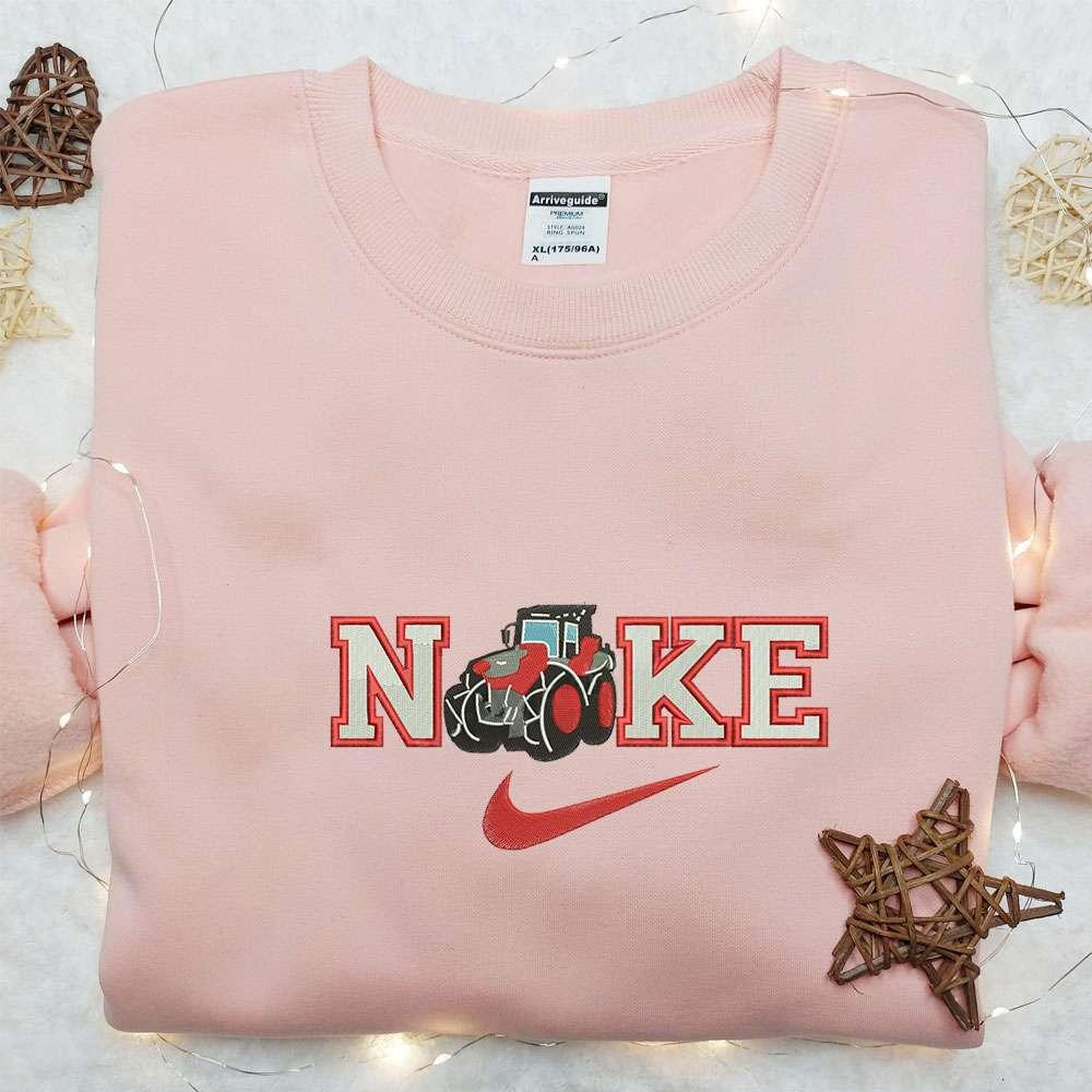 Truck x Nike Embroidered Sweatshirt Transportation Embroidered Shirt The Best Gift