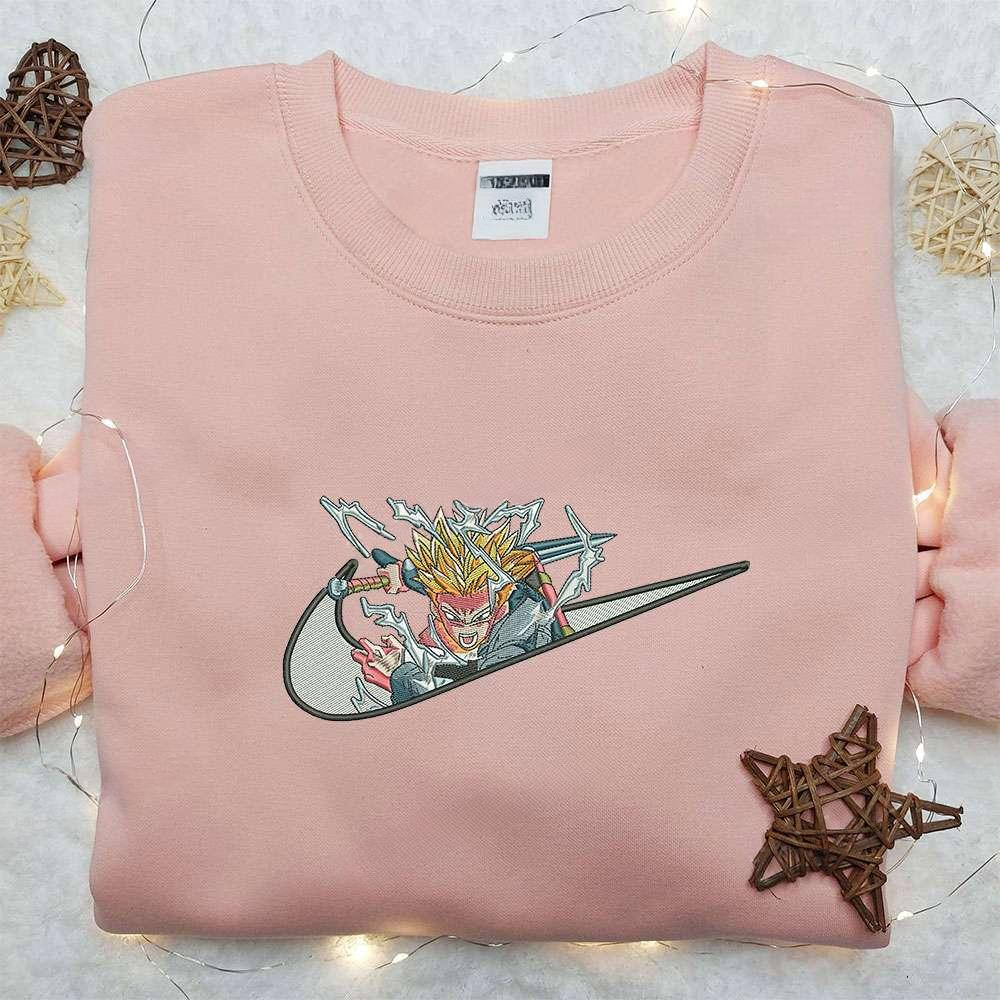 Trunk X Nike Swoosh , Anime Embroidered T-shirt Sweatshirt Hoodie, Inspired Anime Movie, Best Gift for Anime Fans