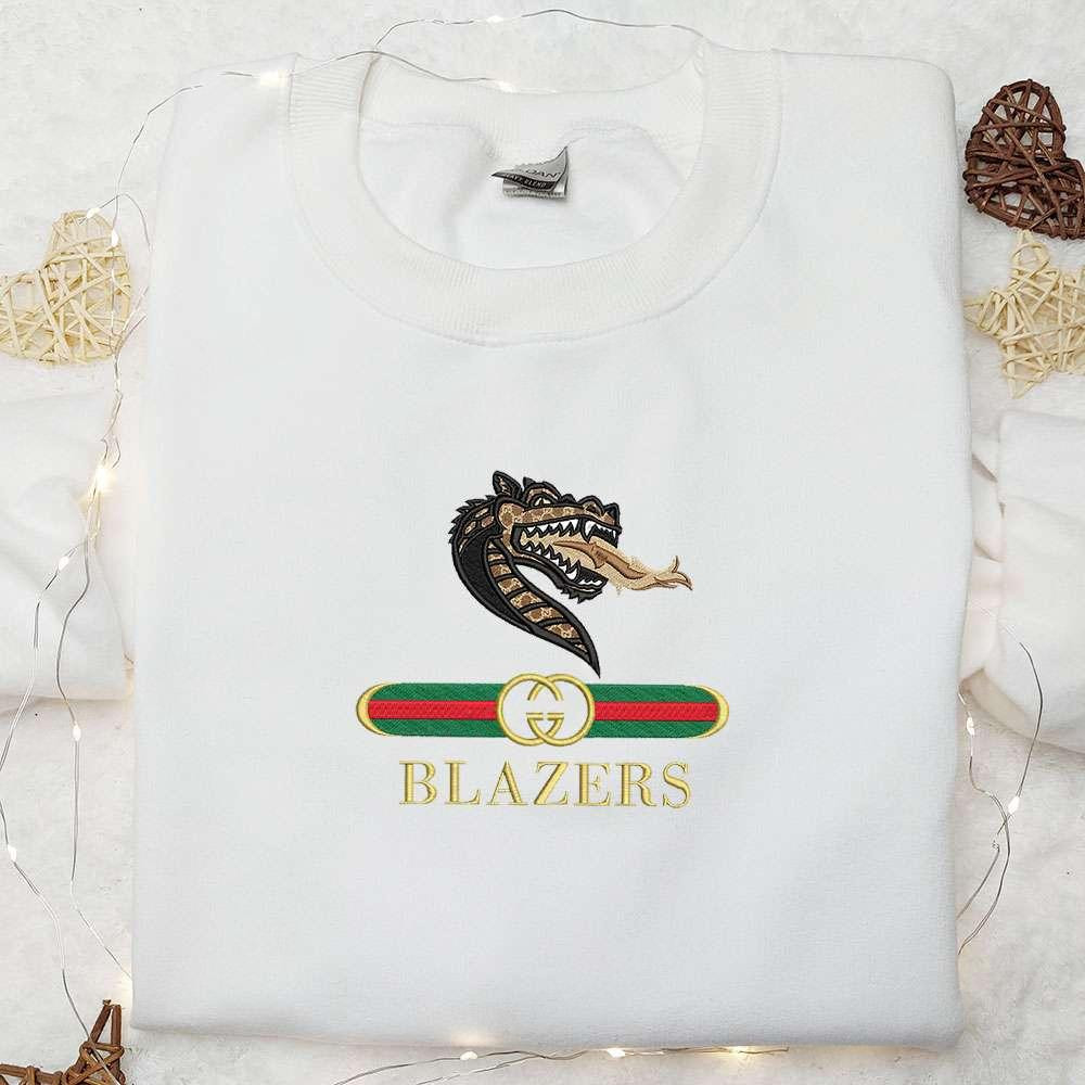 UAB Blazers x Gucci Embroidered Shirt NCAA Sports Embroidered Hoodie Best Gift Idea