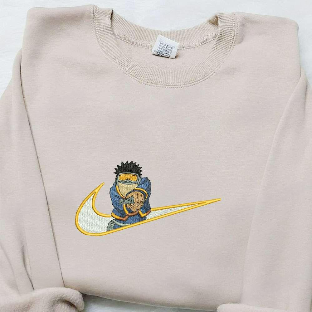 Uchiha Obito Naruto Anime Embroidered Shirt , Anime Embroidered T-shirt Sweatshirt Hoodie, Inspired Anime Movie, Best Gift for Anime Fans