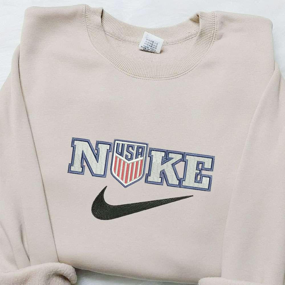 USA x Nike Embroidered Hoodie National Flag Embroidered Hoodie Best Gift Ideas for Family
