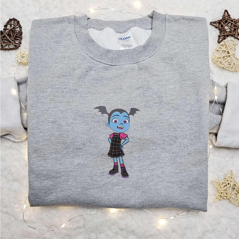 Vampirina Vee Embroidered Sweatshirt Cartoon Embroidered Hoodie Best Halloween Gift Ideas