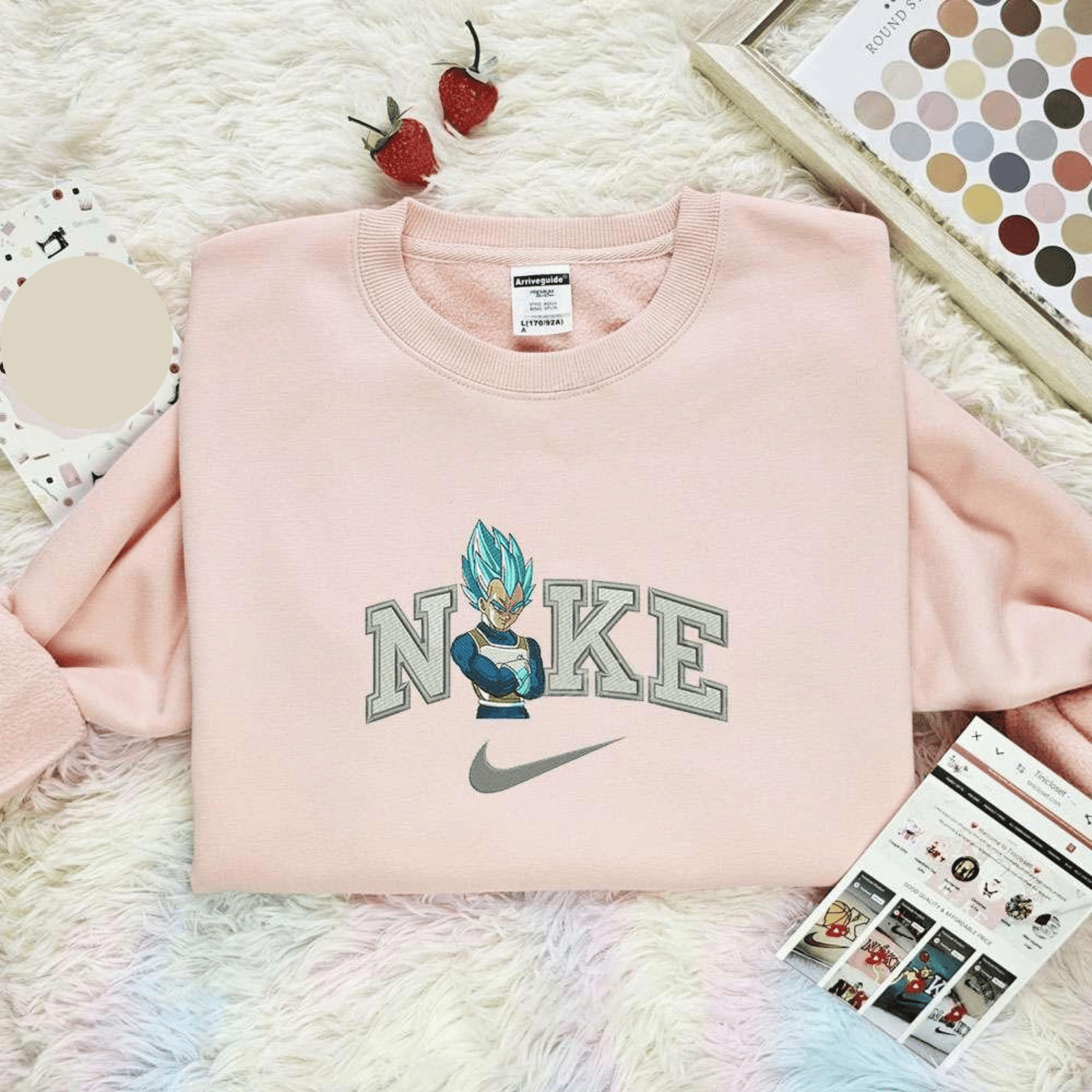 Vegeta Dragon Ball Embroidered Shirt Anime Embroidered Hoodie, Inspired Anime Movie, Best Gift for Anime Fans