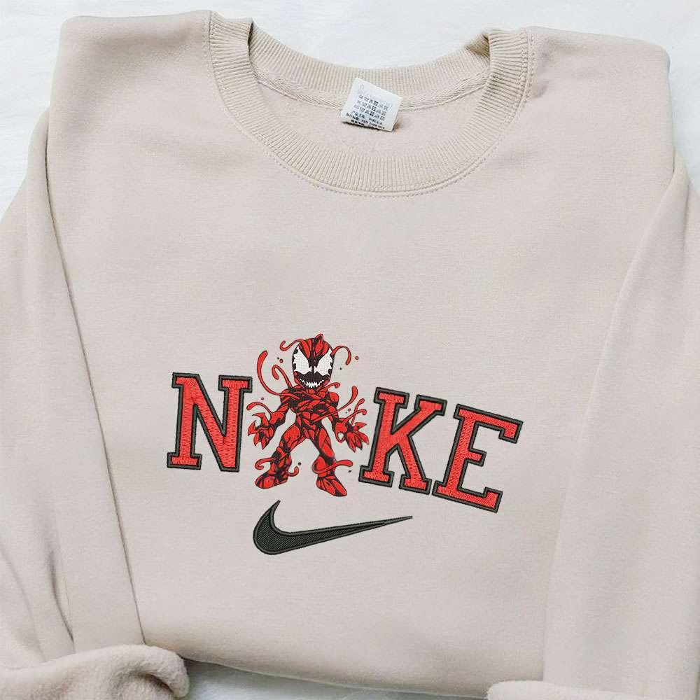 Venom Devil x Nike Embroidered Sweatshirt Horror Halloween Embroidered Shirt Best Halloween Gift Ideas