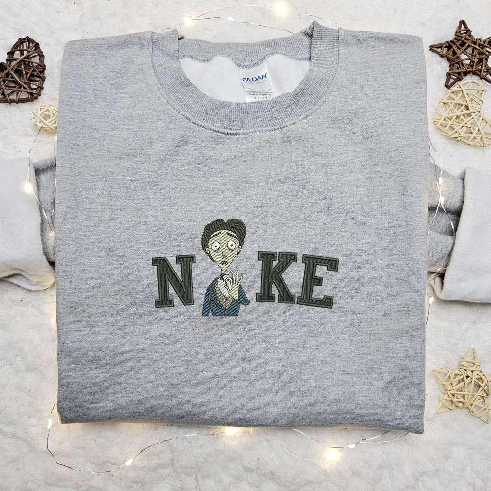 Victor Van Dort x Nike Movie Embroidered Hoodie Halloween Embroidered Shirt Best Halloween Gift Ideas for Family