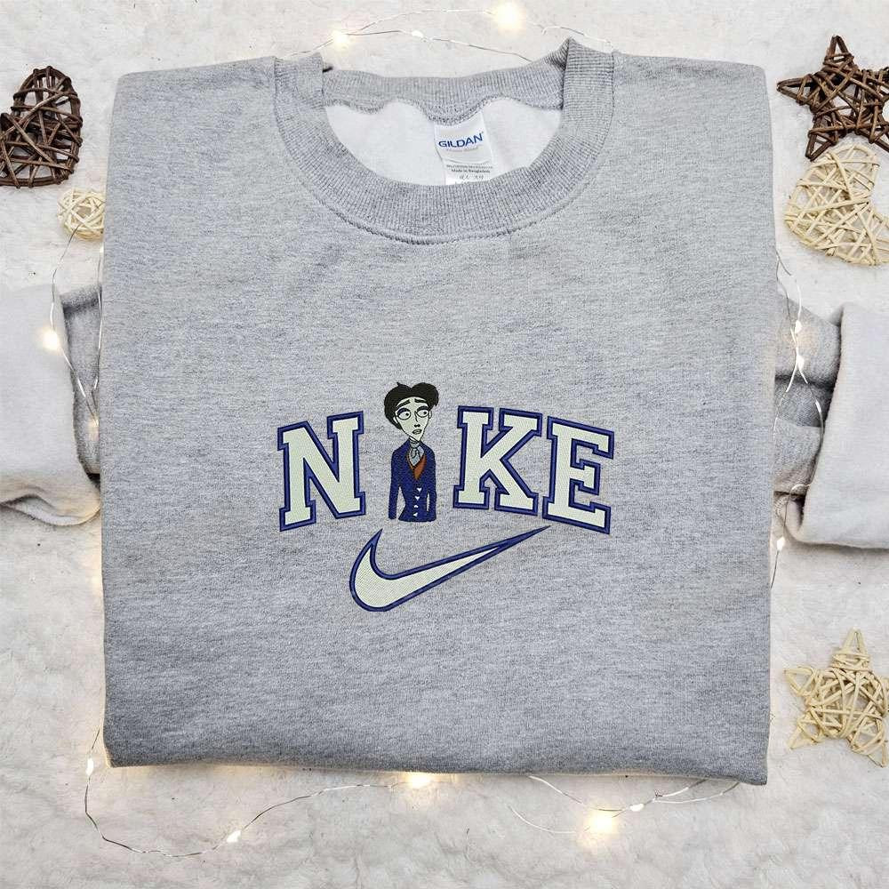 Victor x Nike Embroidered Shirt Corpse Bride Cartoon Embroidered Hoodie Best Gift Ideas For Family