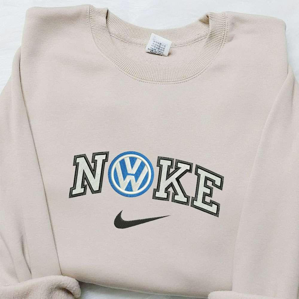 Volkswagen x Nike Embroidered Sweatshirt Transportation Embroidered Hoodie Best Birthday Gift Ideas