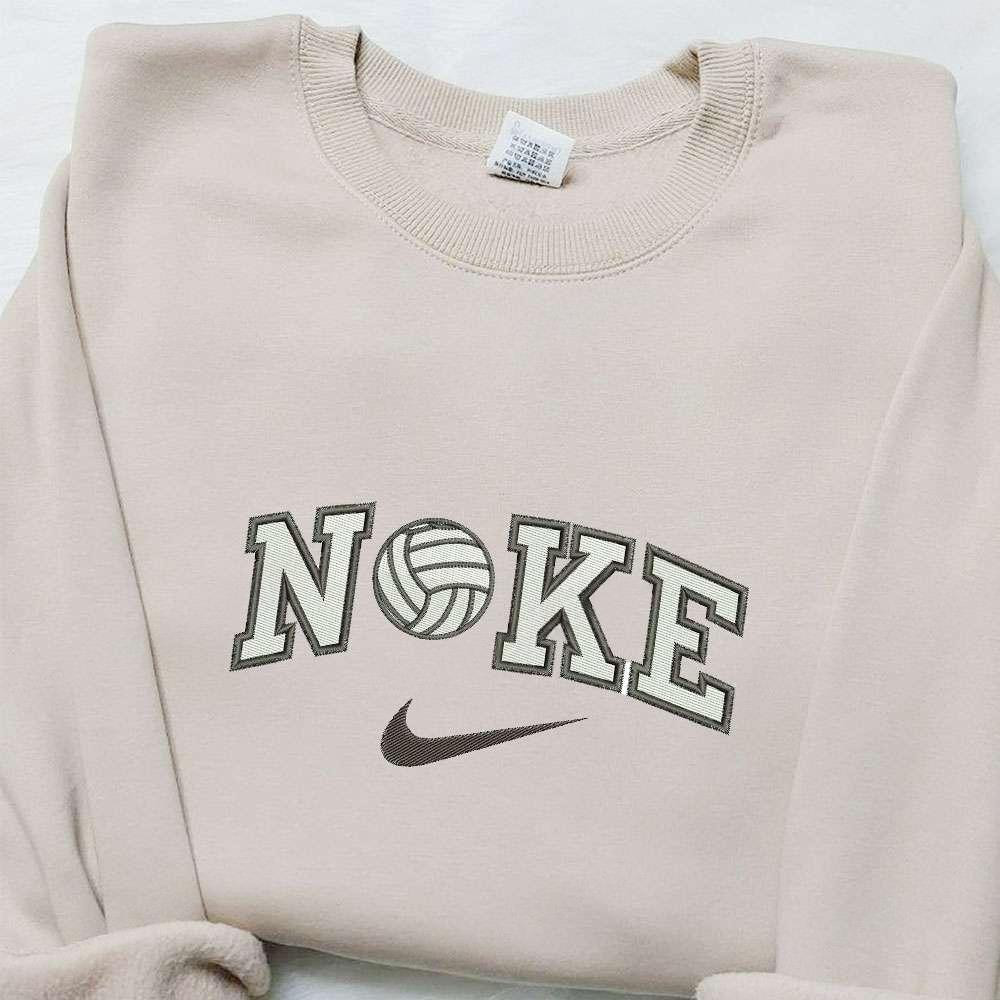 Volleyball x Nike Sport Embroidered Shirt Nike Inspired Embroidered Shirt Best Gifts for Family