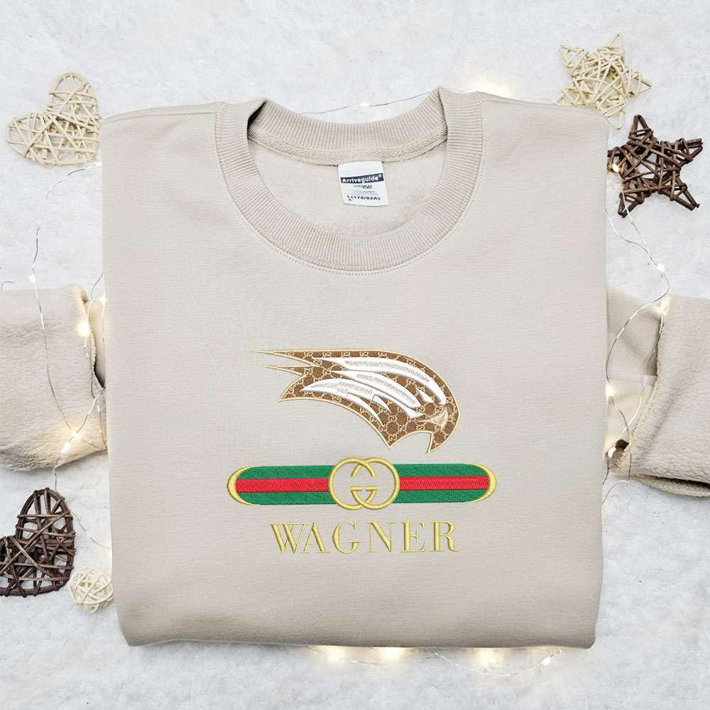 Wagner Seahawks x Gucci Embroidered Shirt NCAA Sports Embroidered Hoodie Best Gift Idea