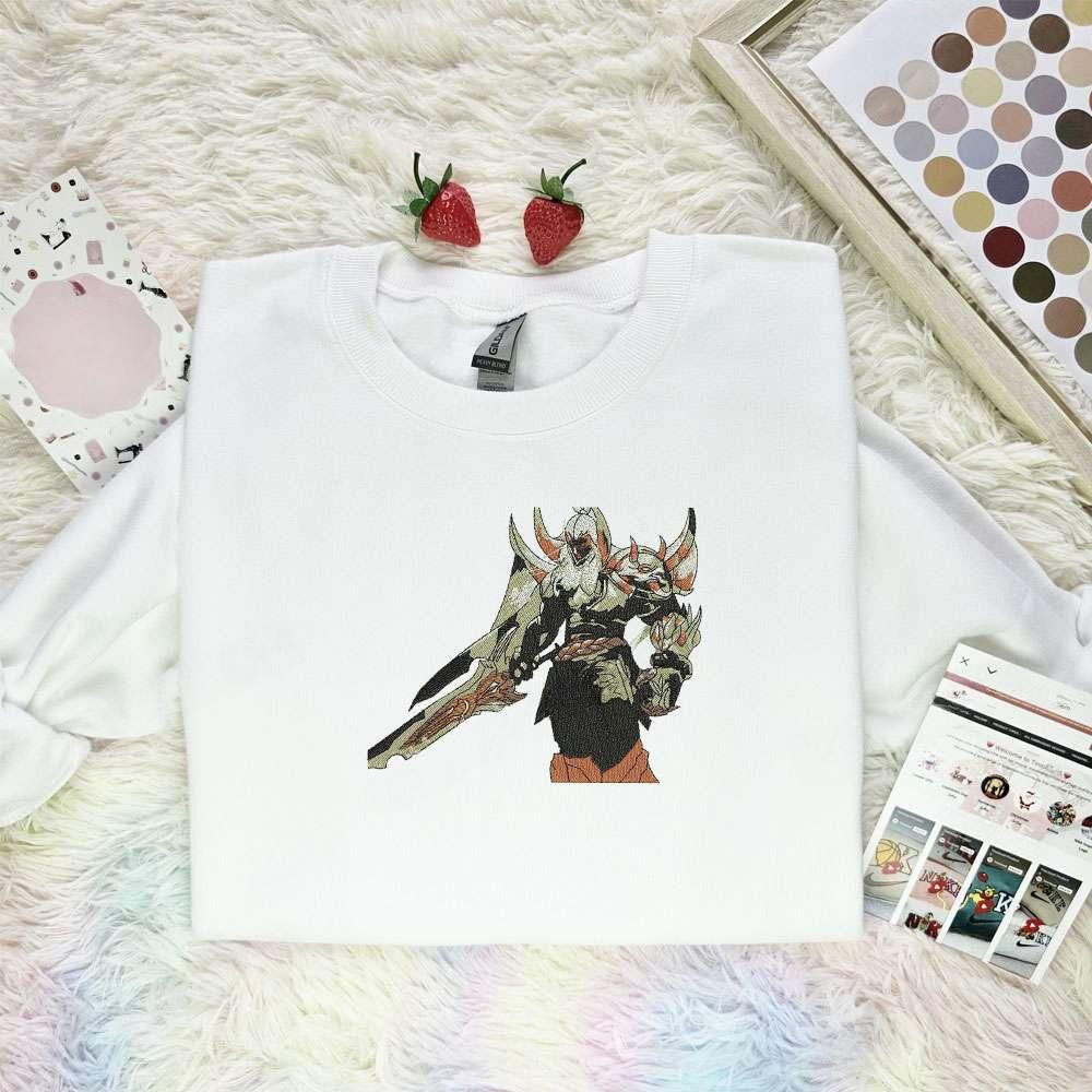 Warrior Video Game Characters Embroidered Shirt Gpiqf , Anime Embroidered T-shirt Sweatshirt Hoodie, Inspired Anime Movie, Best Gift for Anime Fans