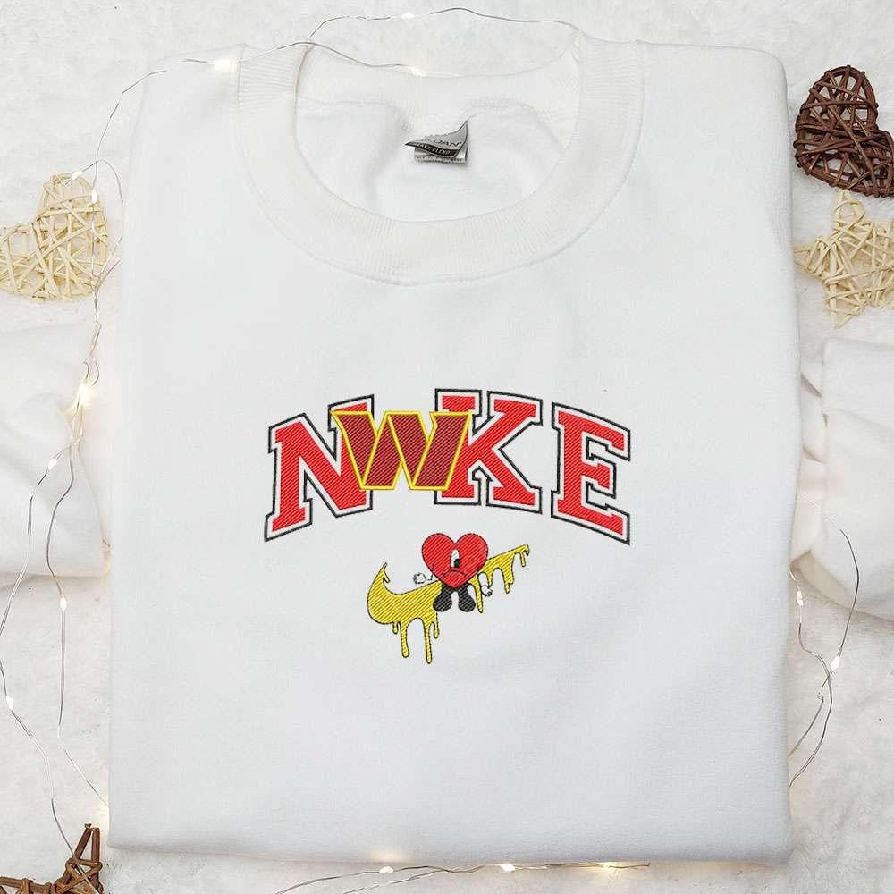 Washington Commanders Bad Bunny x Nike Embroidered Shirt NFL Sports Embroidered Hoodie Best Gift Idea