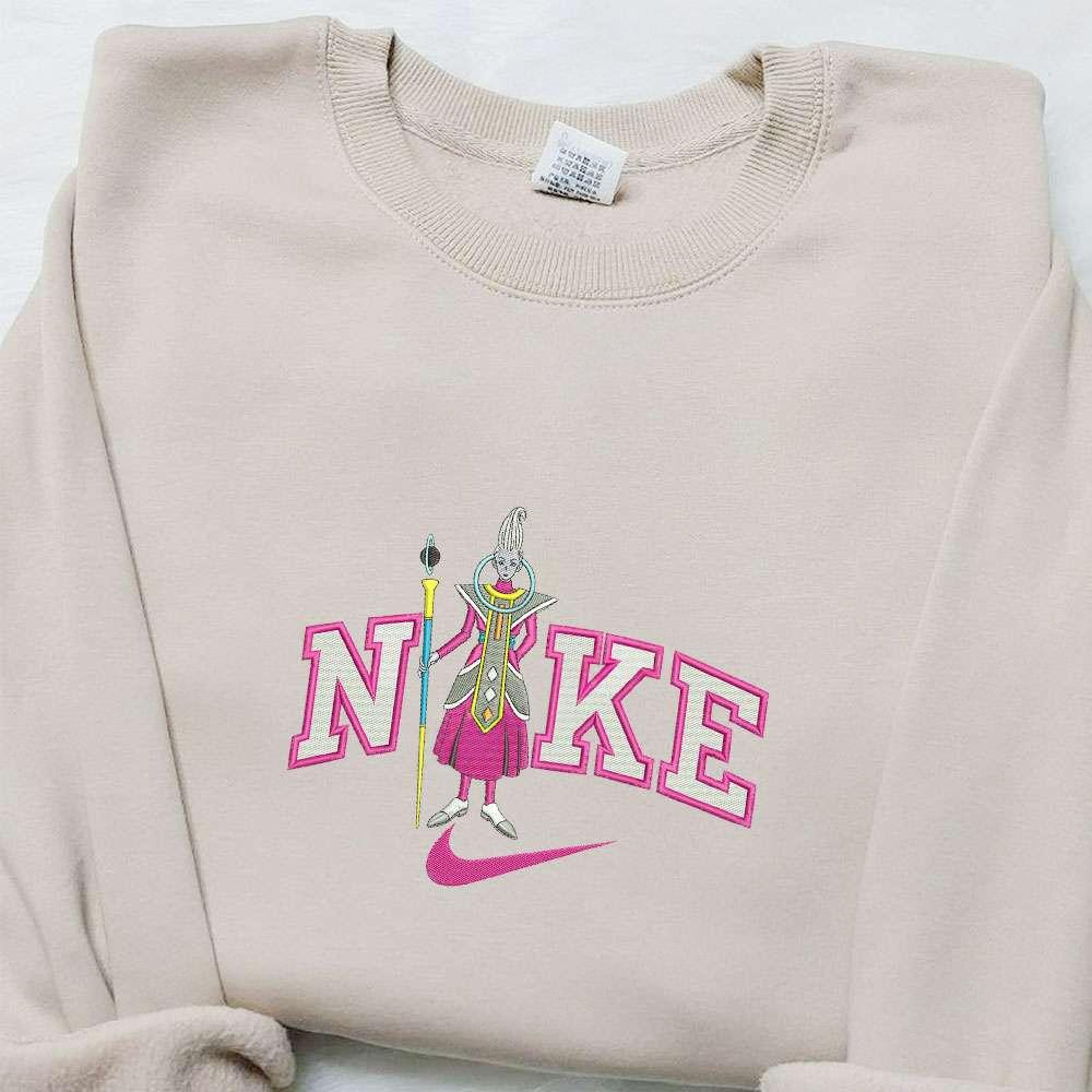 Whis x Nike Anime Embroidered Shirt Dragon Ball Embroidered Hoodie Best Birthday Gift Ideas