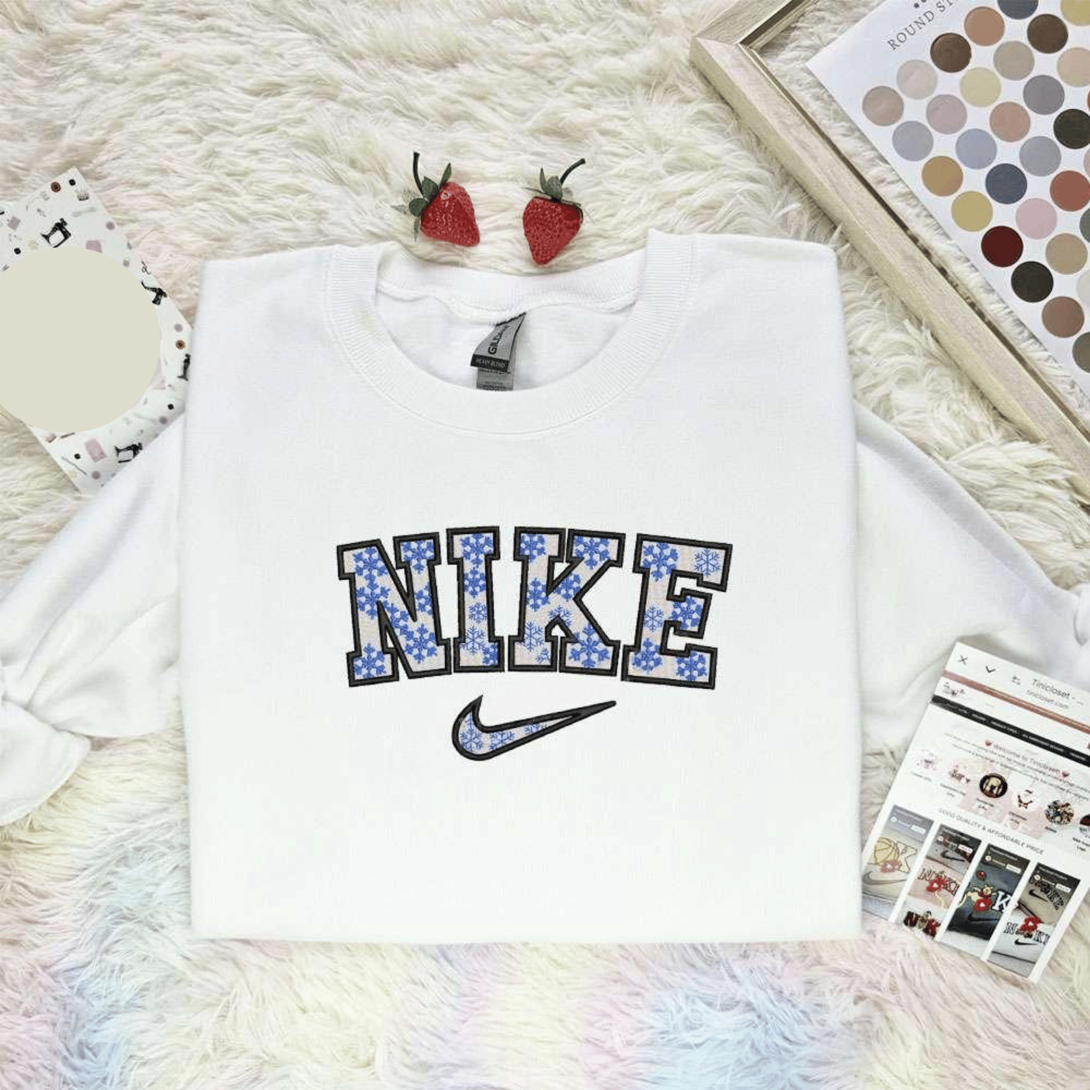 White Christmas Snow Brand Logo Embroidered Shirt, Best Christmas Gift Ideas For Family