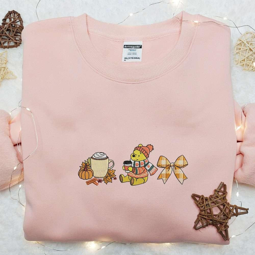 Winnie The Pooh Autumn Fall Embroidered Shirt Best Halloween Gift Ideas