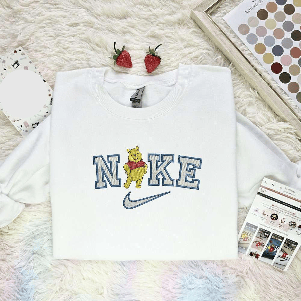Winnie The Pooh Disney Characters Embroidered Shirt