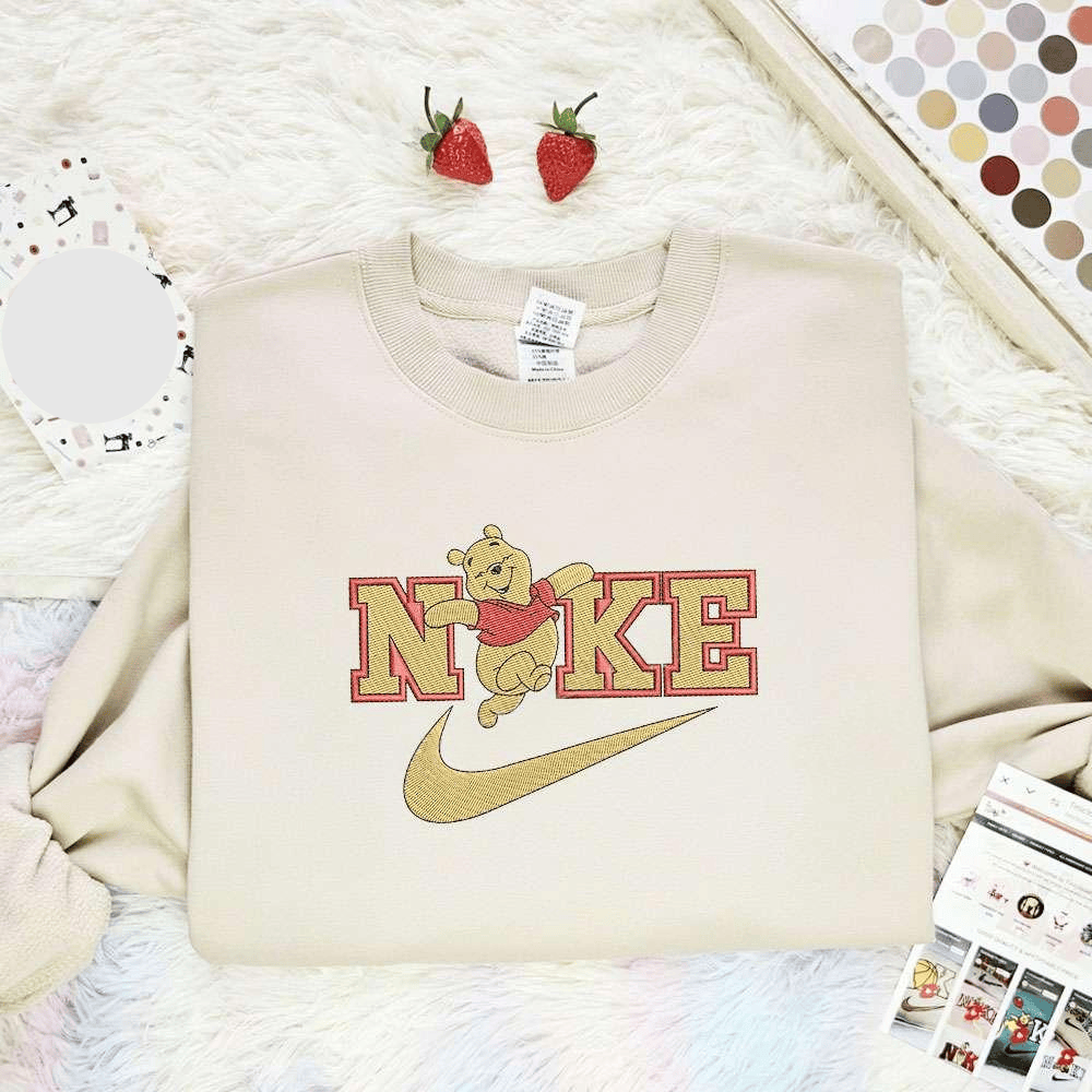 Winnie The Pooh Disney Characters Embroidered Shirt
