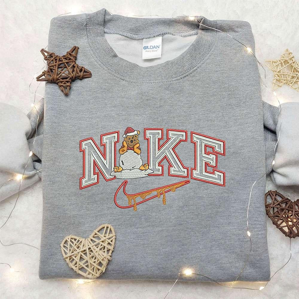 Winnie The Pooh x Nike Embroidered Sweatshirt Winnie The Pooh Disney Embroidered Sweatshirt Best Chistmas Gifts Ideas