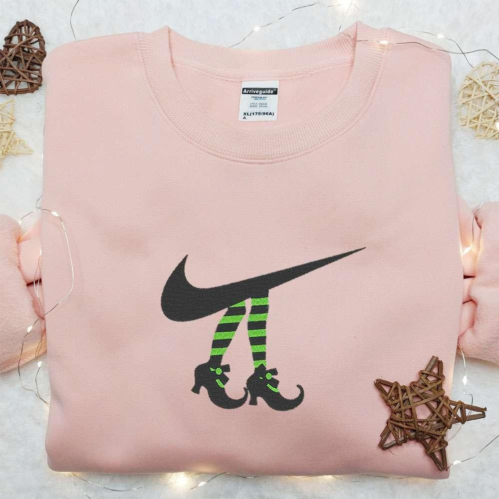 Witch Legs x Nike Swoosh Embroidered Shirt Halloween Embroidered Hoodie Best Gifts For Family