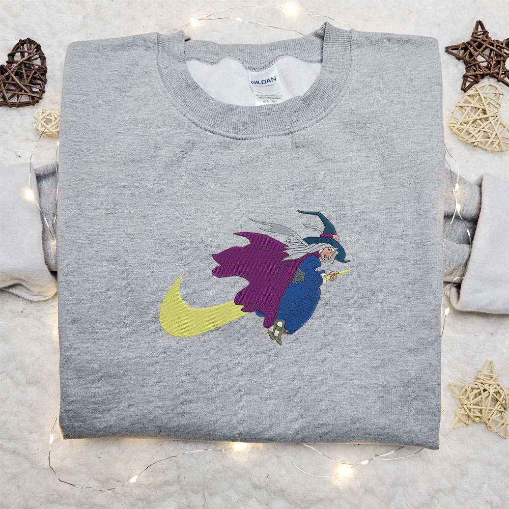 Witcher x Swoosh Embroidered Sweatshirt Halloween Embroidered Shirt Best Halloween Gift Ideas for Family