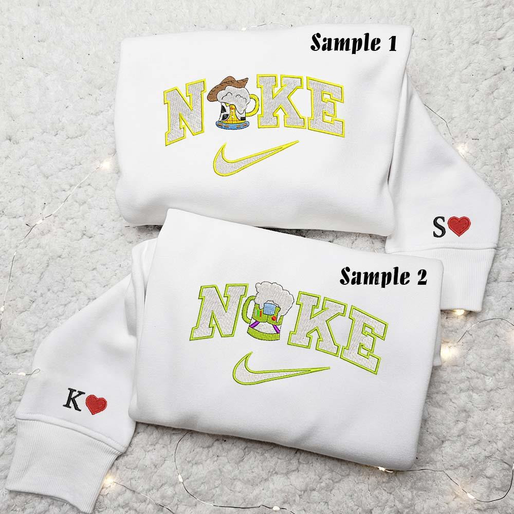 Wood and Lightyear Beers Embroidered Couple Shirts Best Gift For Lover