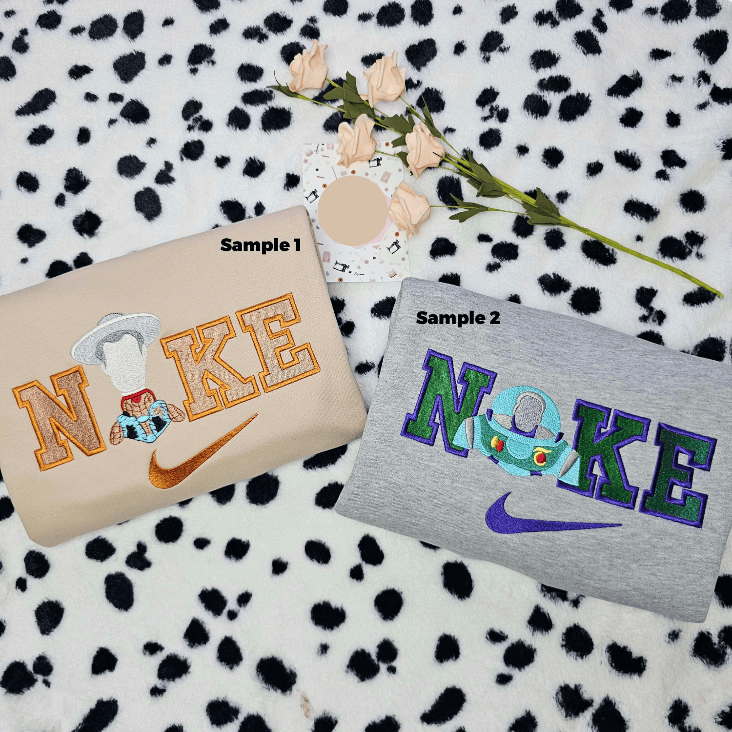 Woody And Buzz Toy Story Disney Characters Embroidered Couples Shirts, Best Gift for Anime Fans
