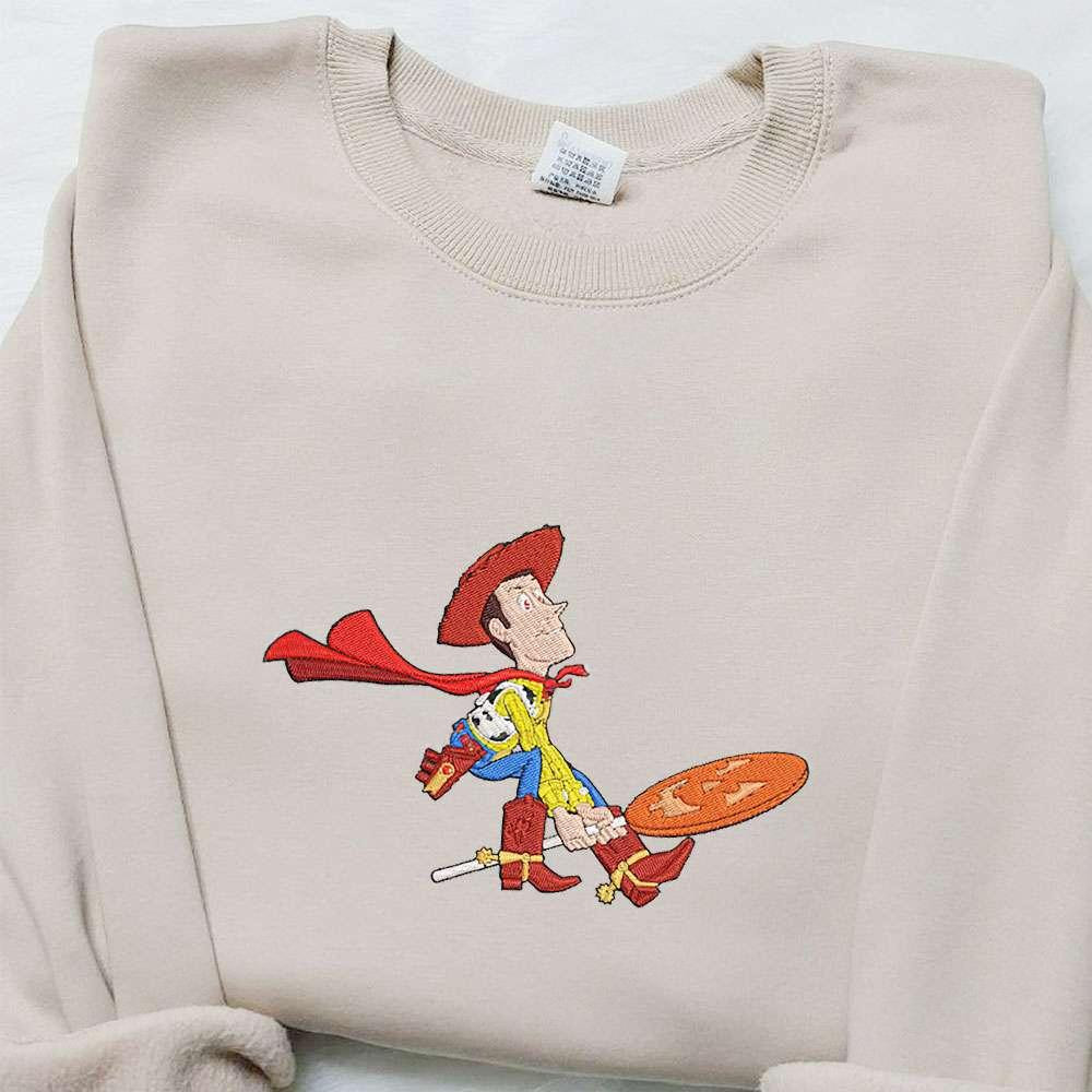 Woody Halloween Embroidered Hoodie Toy Story Disney Halloween Embroidered T shirt Best Halloween Gift Ideas
