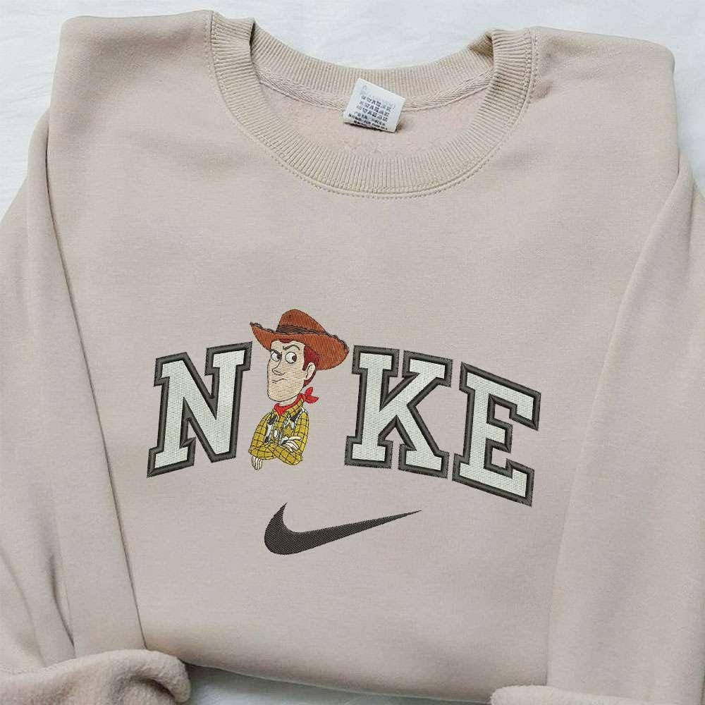 Woody x Nike Embroidered Hoodie Toy Story Embroidered Shirt Nike Inspired Embroidered Shirt
