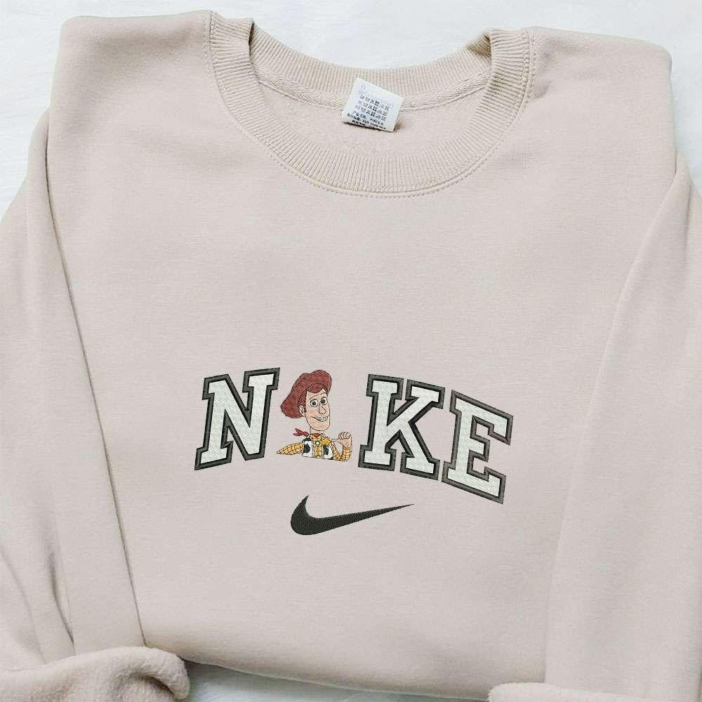 Woody x Nike Embroidered Shirt Disney Toys Story Embroidered Hoodie Best Gift Ideas For Family