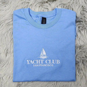 Yacht Club San Francisco Embroidered Crewneck  - San Francisco California Embroidered Crewneck - T-Shirt - Sweatshirt - Hoodie